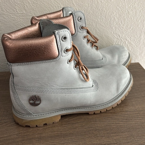 Women’s Timberland Boots Gray/Rose Gold, Size 9 M - Picture 5 of 11